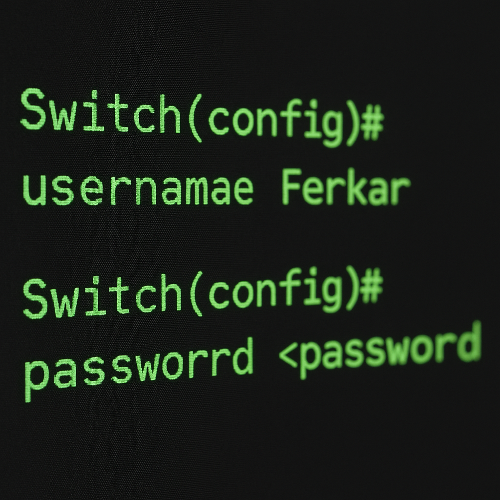 Create User in Cisco Switch 
